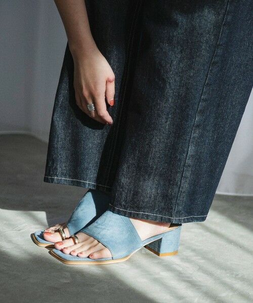 SHIPS / シップス サンダル | quaranciel: トゥリング メタル ヒール サンダル | 詳細16