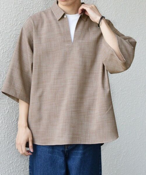 SHIPS / シップス シャツ・ブラウス | SHIPS any:〈UVカット〉FUTURE LINEN CANVAS リネンライク スキッパー プルオーバーシャツ◇ | 詳細13