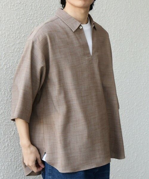 SHIPS / シップス シャツ・ブラウス | SHIPS any:〈UVカット〉FUTURE LINEN CANVAS リネンライク スキッパー プルオーバーシャツ◇ | 詳細14