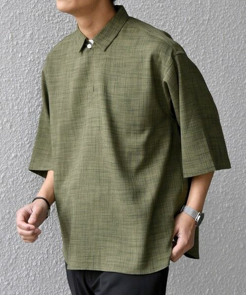 SHIPS / シップス シャツ・ブラウス | SHIPS any:〈UVカット〉FUTURE LINEN CANVAS リネンライク スキッパー プルオーバーシャツ◇ | 詳細21