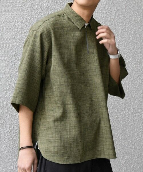 SHIPS / シップス シャツ・ブラウス | SHIPS any:〈UVカット〉FUTURE LINEN CANVAS リネンライク スキッパー プルオーバーシャツ◇ | 詳細24