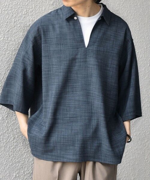 SHIPS / シップス シャツ・ブラウス | SHIPS any:〈洗濯機可能〉FUTURE LINEN CANVAS リネンライク スキッパー プルオーバーシャツ◇ | 詳細27