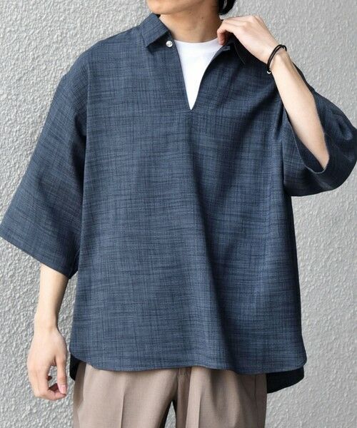 SHIPS / シップス シャツ・ブラウス | SHIPS any:〈洗濯機可能〉FUTURE LINEN CANVAS リネンライク スキッパー プルオーバーシャツ◇ | 詳細28