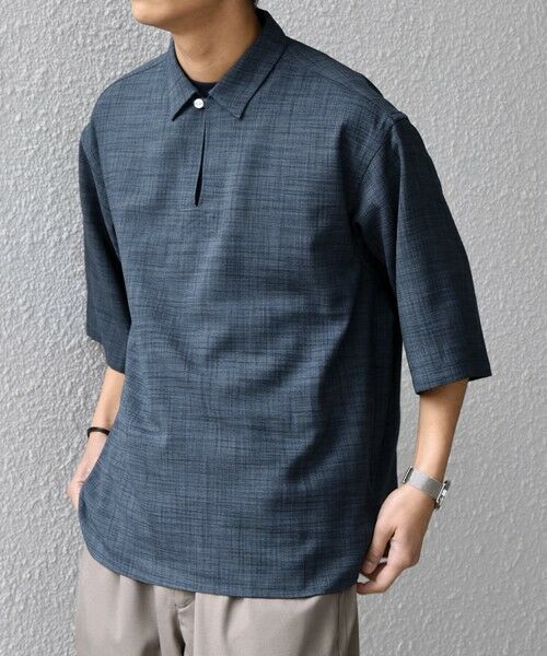 SHIPS / シップス シャツ・ブラウス | SHIPS any:〈UVカット〉FUTURE LINEN CANVAS リネンライク スキッパー プルオーバーシャツ◇ | 詳細30