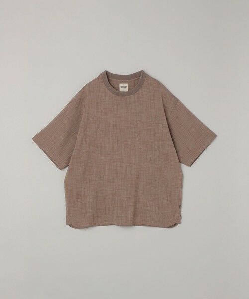 SHIPS / シップス Tシャツ | SHIPS any:〈UVカット〉FUTURE LINEN CANVAS リネンライク デザイン リブ ポケット Tシャツ◇ | 詳細7