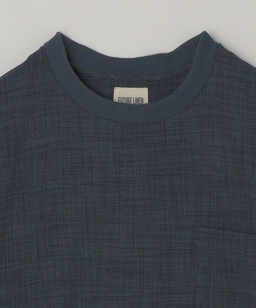 SHIPS / シップス Tシャツ | SHIPS any:〈UVカット〉FUTURE LINEN CANVAS リネンライク デザイン リブ ポケット Tシャツ◇ | 詳細21