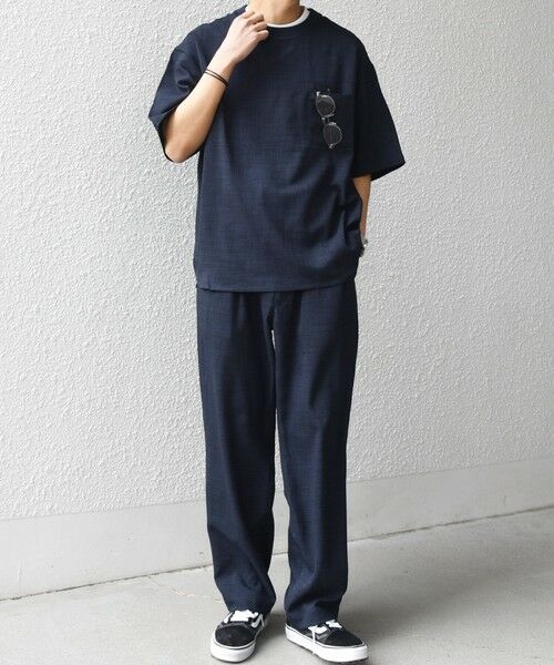 SHIPS / シップス Tシャツ | SHIPS any:〈UVカット〉FUTURE LINEN CANVAS リネンライク デザイン リブ ポケット Tシャツ◇ | 詳細28