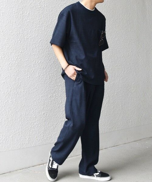 SHIPS / シップス Tシャツ | SHIPS any:〈UVカット〉FUTURE LINEN CANVAS リネンライク デザイン リブ ポケット Tシャツ◇ | 詳細29