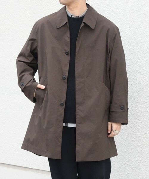 SHIPS / シップス ステンカラーコート | 〈撥水加工〉タスラン SOLOTEX(R) ステンカラー コート 26AW◆（ブラウン）
