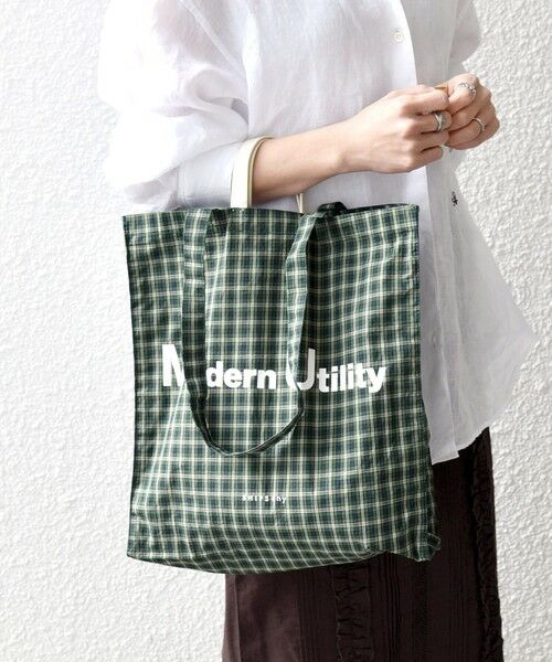 SHIPS / シップス トートバッグ | SHIPS any: A4 チェック ロゴ トート バッグ | 詳細10