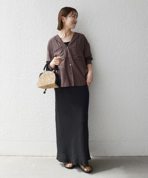 SHIPS / シップス シャツ・ブラウス | 《追加予約》SHIPS any:〈手洗い可能〉オープン カラー ポケット シャツ | 詳細18