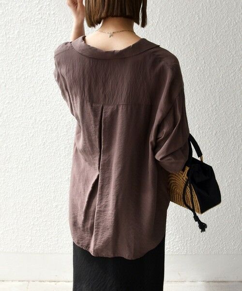 SHIPS / シップス シャツ・ブラウス | 《追加予約》SHIPS any:〈手洗い可能〉オープン カラー ポケット シャツ | 詳細22