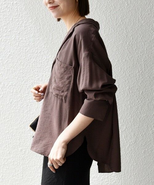 SHIPS / シップス シャツ・ブラウス | 《追加予約》SHIPS any:〈手洗い可能〉オープン カラー ポケット シャツ | 詳細23