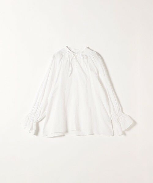 SHIPS / シップス シャツ・ブラウス | SHIPS any:〈洗濯機可能〉リネン シャーリング ギャザー ボリュームスリーブ ブラウス | 詳細16