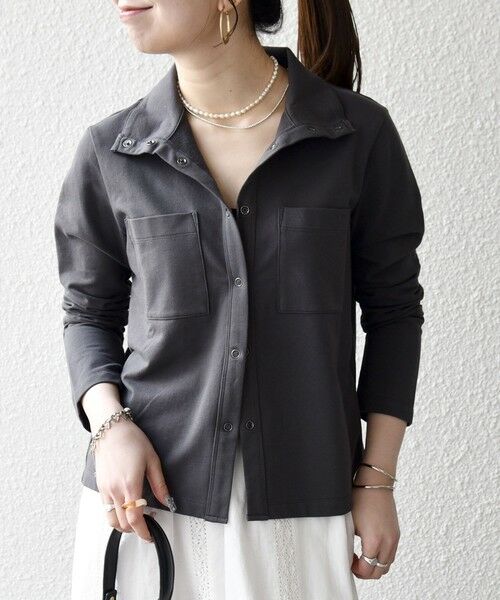 SHIPS / シップス カットソー | SHIPS any:〈洗濯機可能〉インレイ リング スナップ ポケット カーディガン | 詳細19