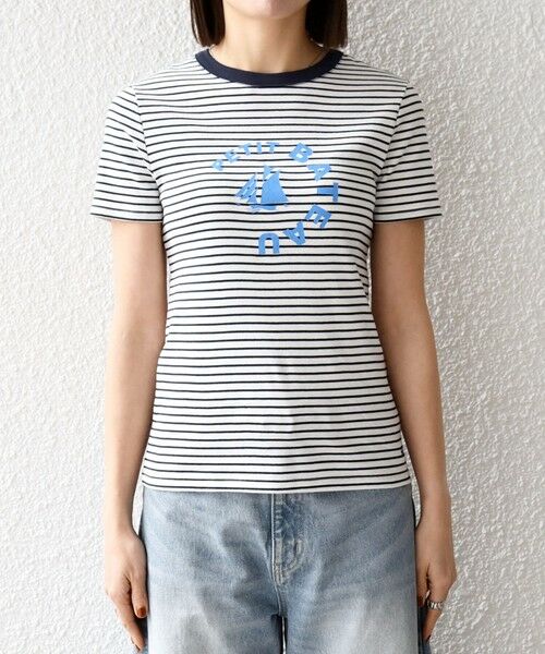 SHIPS / シップス Tシャツ | 【SHIPS any別注】PETIT BATEAU: ロゴ プリント コンパクト ボーダー TEE 26SS | 詳細20