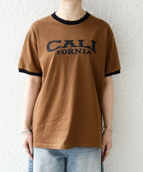 SHIPS / シップス Tシャツ | 《予約》【SHIPS any別注】THE KNiTS:〈洗濯機可能〉ロゴ プリント リンガー TEE | 詳細29