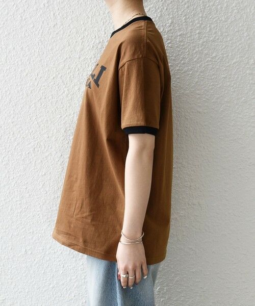 SHIPS / シップス Tシャツ | 《予約》【SHIPS any別注】THE KNiTS:〈洗濯機可能〉ロゴ プリント リンガー TEE | 詳細30