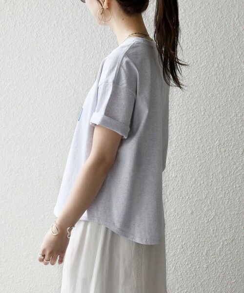 SHIPS / シップス Tシャツ | 《追加予約》【SHIPS any別注】THE KNiTS:〈洗濯機可能〉ラウンドヘム プリント ショート TEE | 詳細8