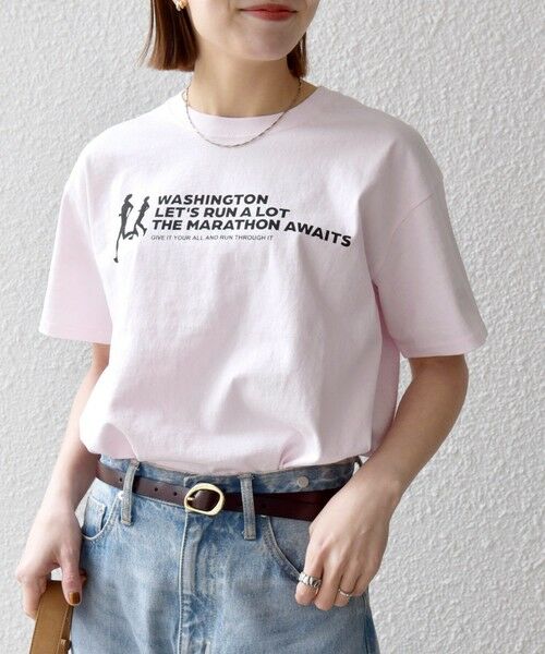 SHIPS / シップス Tシャツ | 《追加予約》【SHIPS any別注】THE KNiTS:〈洗濯機可能〉ラウンドヘム プリント ショート TEE | 詳細27