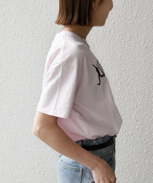 SHIPS / シップス Tシャツ | 《追加予約》【SHIPS any別注】THE KNiTS:〈洗濯機可能〉ラウンドヘム プリント ショート TEE | 詳細28