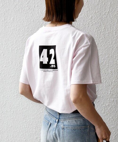 SHIPS / シップス Tシャツ | 《追加予約》【SHIPS any別注】THE KNiTS:〈洗濯機可能〉ラウンドヘム プリント ショート TEE | 詳細29