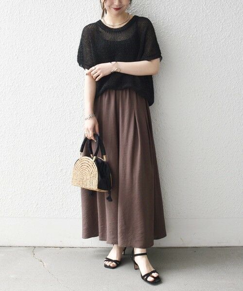 SHIPS / シップス その他パンツ | 《一部追加予約》SHIPS any:〈手洗い可能〉ギャザー ガウチョ イージー パンツ | 詳細20