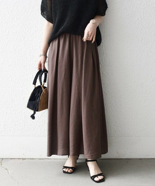 SHIPS / シップス その他パンツ | 《一部追加予約》SHIPS any:〈手洗い可能〉ギャザー ガウチョ イージー パンツ | 詳細22