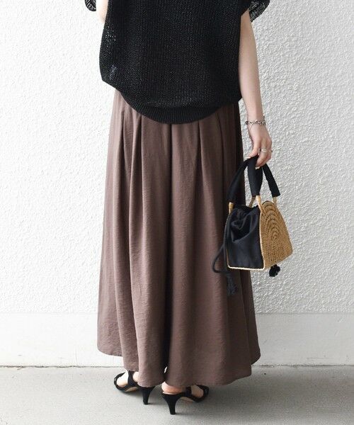 SHIPS / シップス その他パンツ | 《一部追加予約》SHIPS any:〈手洗い可能〉ギャザー ガウチョ イージー パンツ | 詳細24