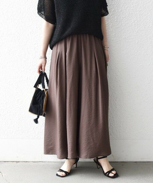 SHIPS / シップス その他パンツ | 《一部追加予約》SHIPS any:〈手洗い可能〉ギャザー ガウチョ イージー パンツ | 詳細25