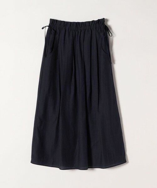 SHIPS / シップス ロング・マキシ丈スカート | SHIPS any:〈洗濯機可能〉リネン ミックス シアー ギャザー リボン スカート | 詳細30