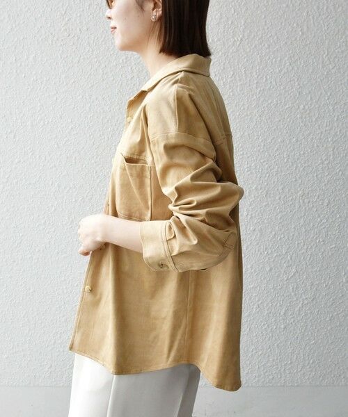 SHIPS / シップス その他アウター | SHIPS any:〈洗濯機可能〉ポリエステル スエード ポケット シャツ ジャケット | 詳細7