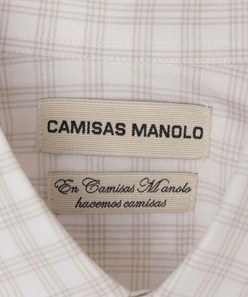 SHIPS / シップス シャツ・ブラウス | CAMISAS MANOLO: OFF WHITE GREY CHECKS NORMAL SHIRT | 詳細5