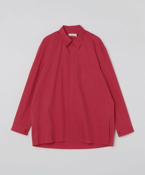 SHIPS / シップス シャツ・ブラウス | AMOMENTO: SQUARE POCKET OVER SHIRT（レッド）