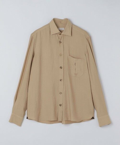 SHIPS / シップス シャツ・ブラウス | Errico Formicola: GIANNI: ビスコース ソリッド シャツ（キャメル）