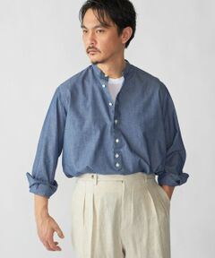SHIPS / シップス シャツ・ブラウス | 【SHIPS別注】Salvatore Piccolo: バンドカラー プルオーバー デニム シャツ