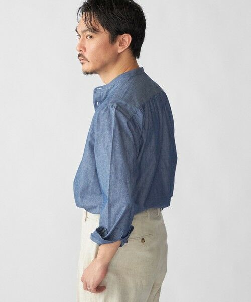 SHIPS / シップス シャツ・ブラウス | 【SHIPS別注】Salvatore Piccolo: バンドカラー プルオーバー デニム シャツ | 詳細1