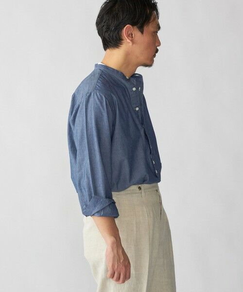 SHIPS / シップス シャツ・ブラウス | 【SHIPS別注】Salvatore Piccolo: バンドカラー プルオーバー デニム シャツ | 詳細3