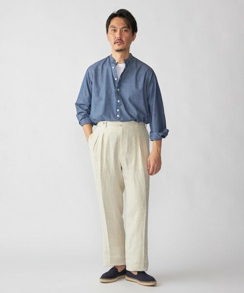 SHIPS / シップス シャツ・ブラウス | 【SHIPS別注】Salvatore Piccolo: バンドカラー プルオーバー デニム シャツ | 詳細4