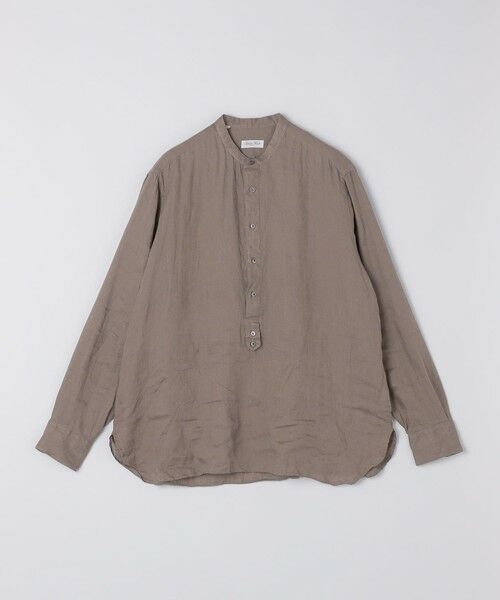 SHIPS / シップス シャツ・ブラウス | 【SHIPS別注】Salvatore Piccolo バンドカラー プルオーバー リネン シャツ（ベージュ系）