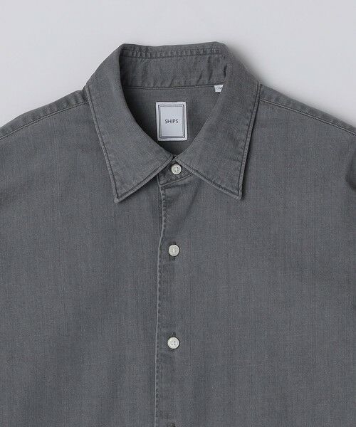 SHIPS / シップス シャツ・ブラウス | SHIPS:〈FUNCTION〉ウォッシュド グレー デニム シャツ | 詳細12
