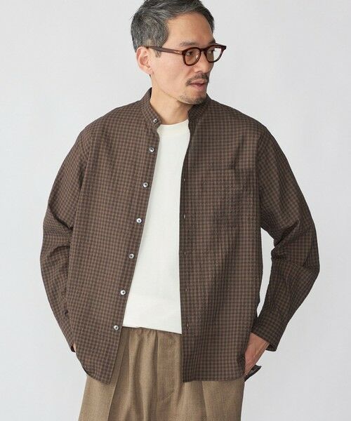 SHIPS / シップス シャツ・ブラウス | SHIPS: エアー サッカー リラックス バンドカラー シャツ | 詳細6