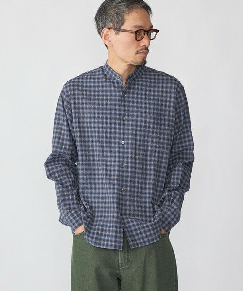 SHIPS / シップス シャツ・ブラウス | SHIPS: エアー サッカー リラックス バンドカラー シャツ | 詳細15