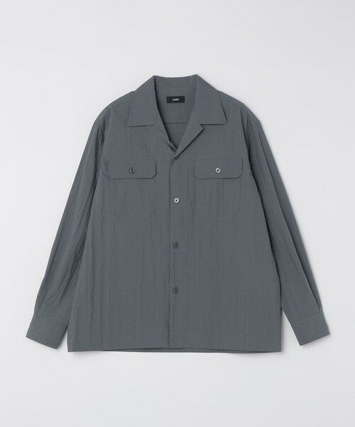 SHIPS / シップス シャツ・ブラウス | SHIPS:〈洗濯機可能〉CO+ オープンカラー ロングスリーブ シャツ(セットアップ対応)（グレー系）