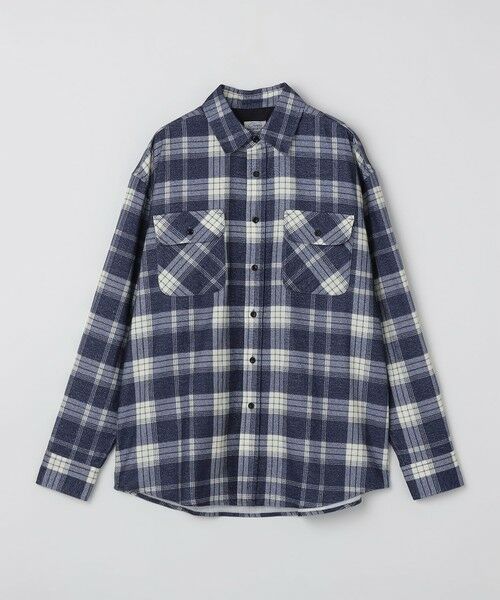 SHIPS / シップス シャツ・ブラウス | tone: PRINTED FLANNEL CHECK SHIRT（ネイビー）