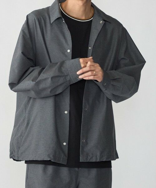 SHIPS / シップス シャツ・ブラウス | SHIPS: TEXBRID(R) ユーティリティ シャツ アウター（チャコールグレー）