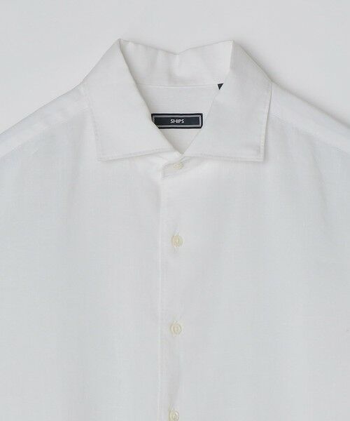 SHIPS / シップス シャツ・ブラウス | SHIPS: ウォッシュド リネン ワンピースカラー ソリッド シャツ | 詳細4