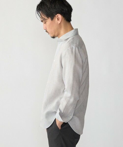 SHIPS / シップス シャツ・ブラウス | SHIPS: ウォッシュド リネン ワンピースカラー ソリッド シャツ | 詳細9