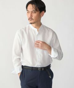 SHIPS / シップス シャツ・ブラウス | SHIPS: ウォッシュド リネン バンドカラー ソリッド シャツ