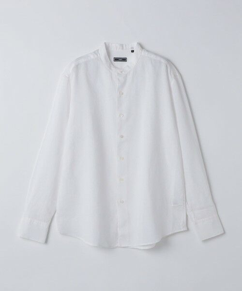 SHIPS / シップス シャツ・ブラウス | SHIPS: ウォッシュド リネン バンドカラー ソリッド シャツ | 詳細4
